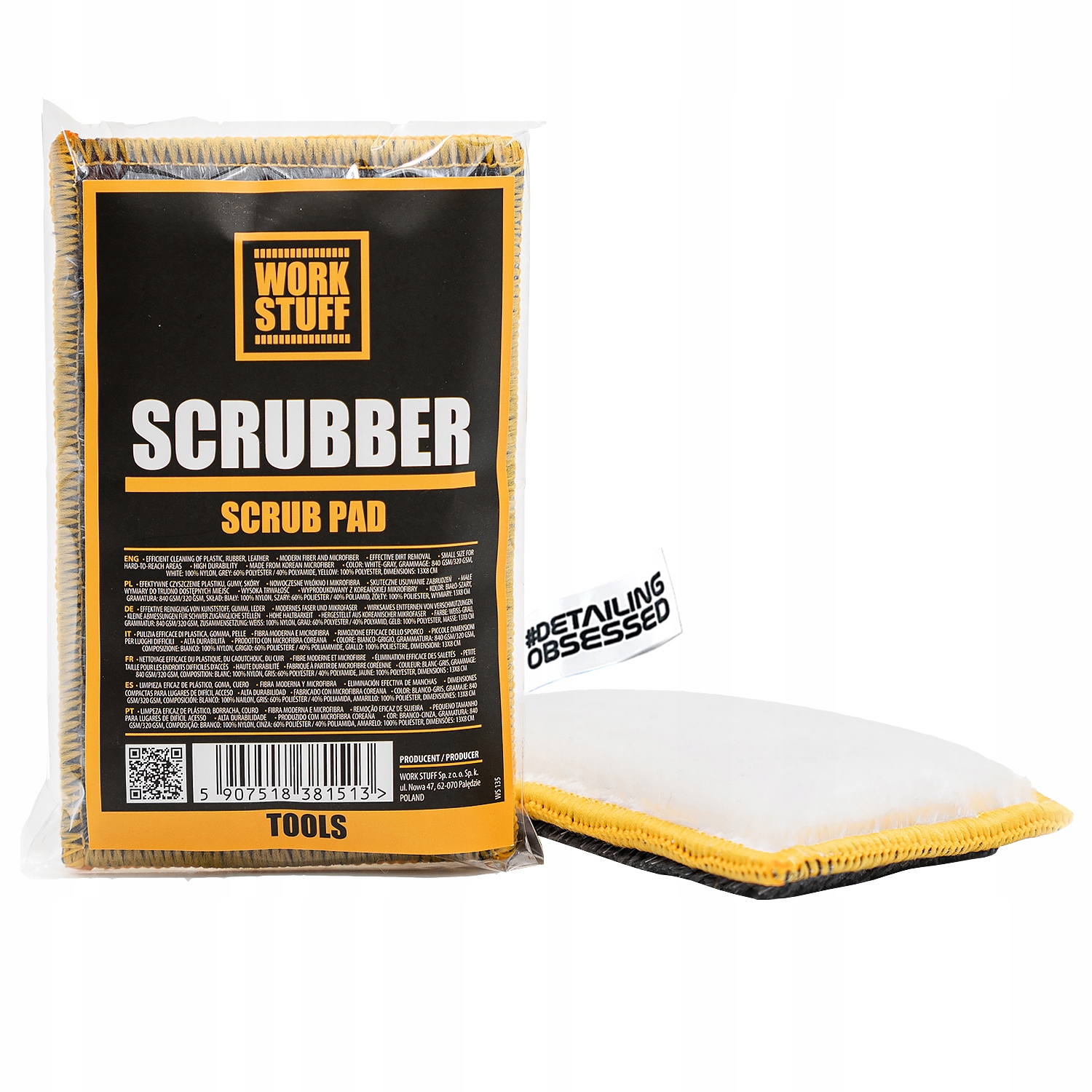 Work Stuff Scrubber Pad - dwustronny pad do czyszczenia wnętrza