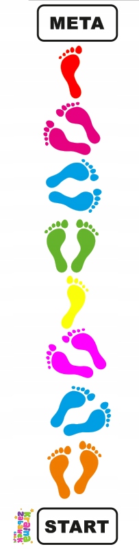 Mata Gra Animacyjna Skaczące Stópki 50x200cm EAN (GTIN) 6095512996938