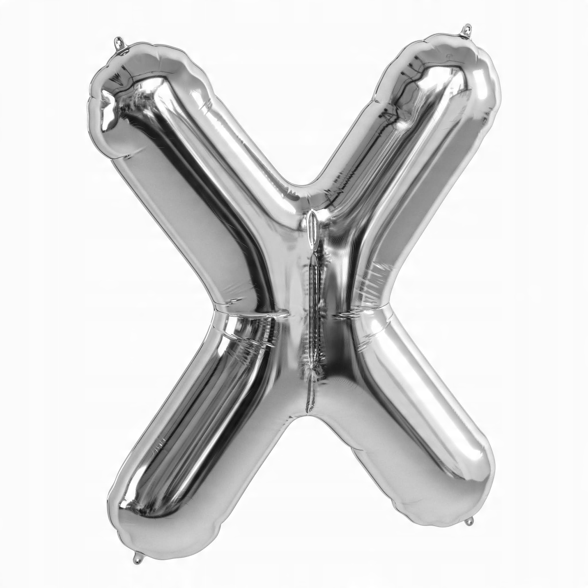 

Srebrny Balon Kształt Litery 40CM Srebrna Litera X