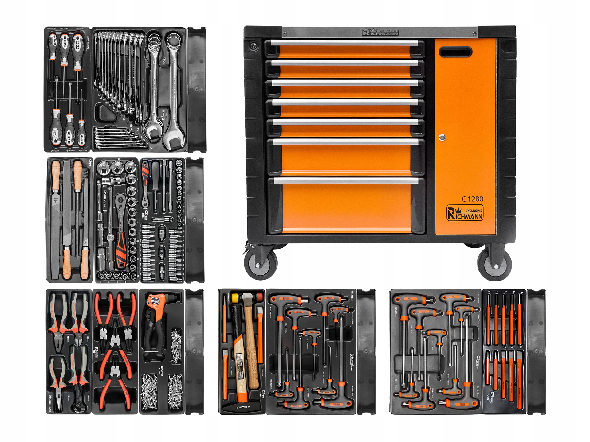 ШКАФ ДЛЯ ИНСТРУМЕНТОВ RICHMANN ТЕЛЕЖКА 7 ЯЩИКОВ 313