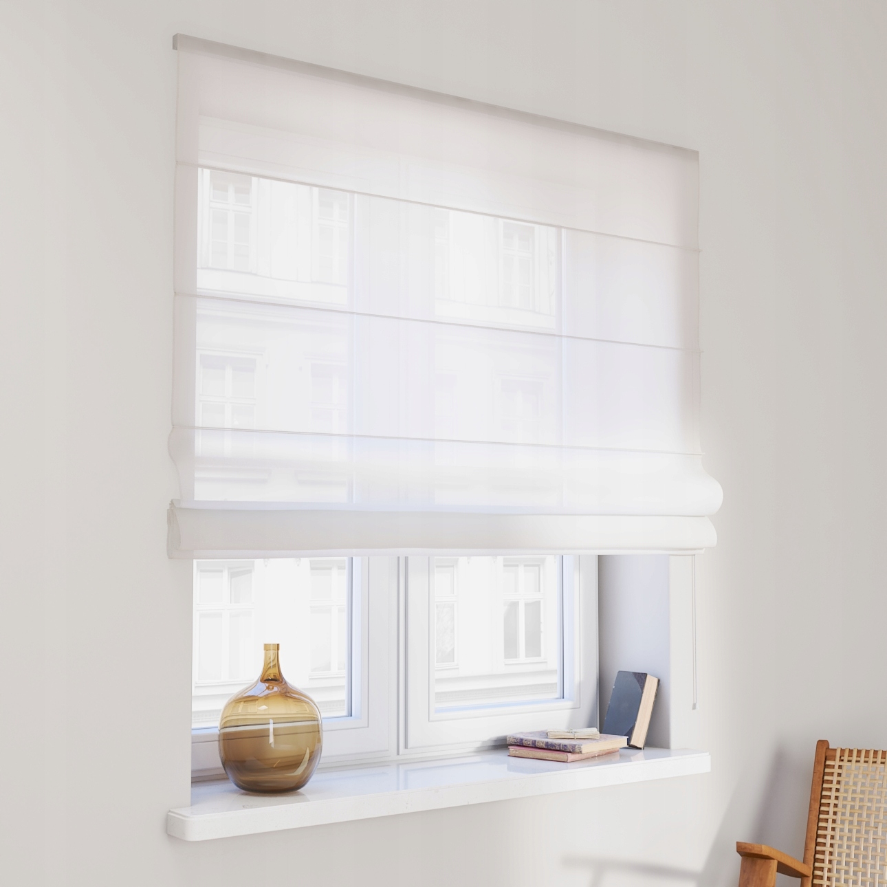 Hotová voálová roleta Siena 120 x 170 cm, bílá