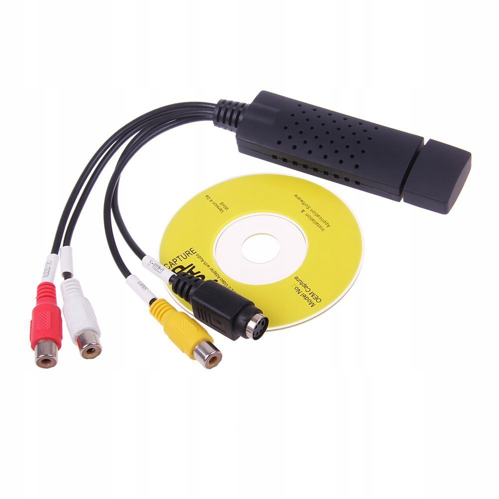 VIDEO GRABBER + CD + ZGRYWANIE Z VHS NA DYSK TWARDY