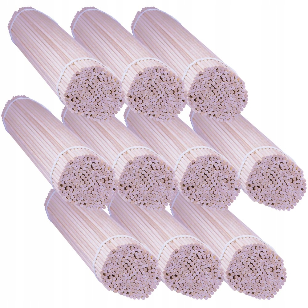 Tyčinky Do Cukrovej Vaty Bukové palice Okrúhle Hrubé 40 cm 1000 ks