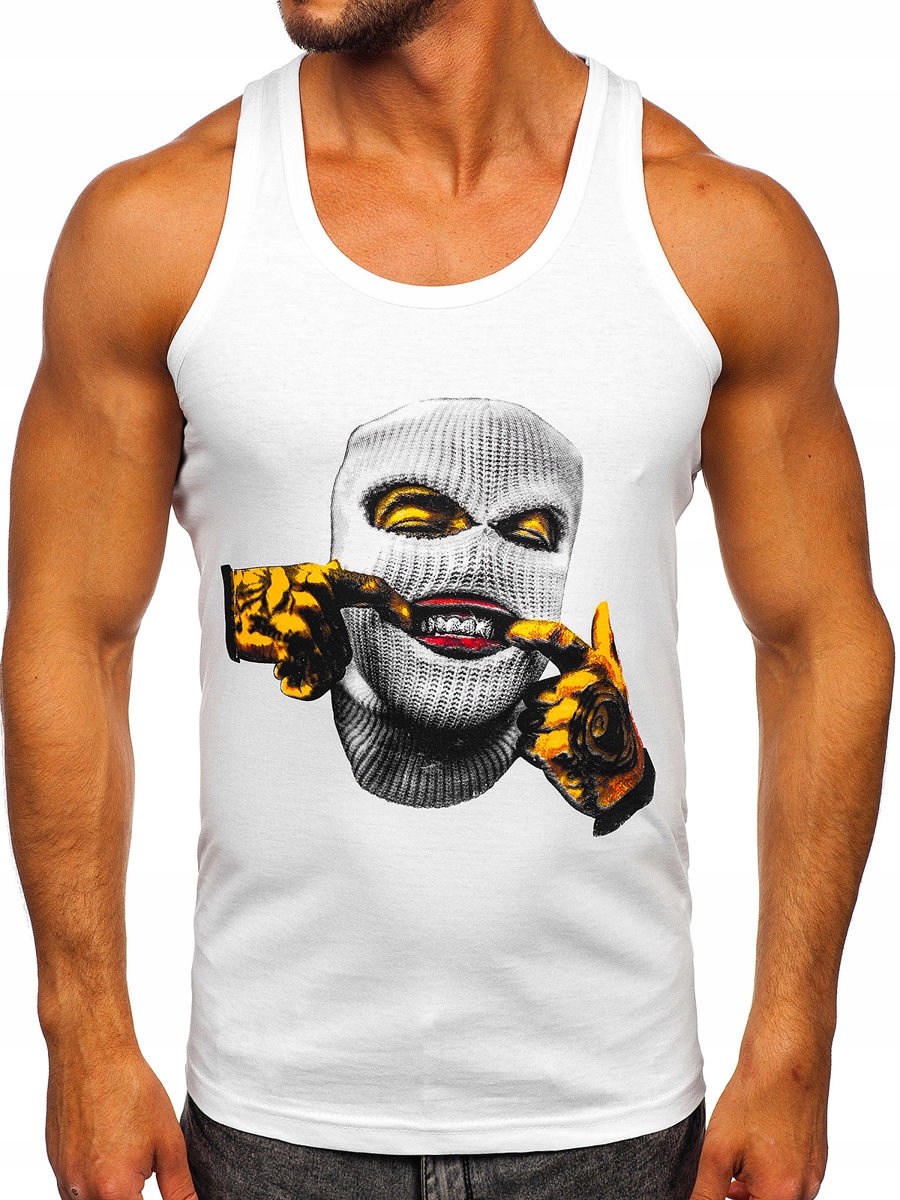

Koszulka Tank Top Męska Biała 14844 Rozmiar_m