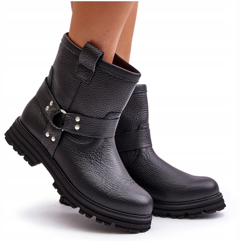 Dámské Kotníkové Boty Semišové S Plochým Podpatkem Na Zip Lewski 3610 Černé 36