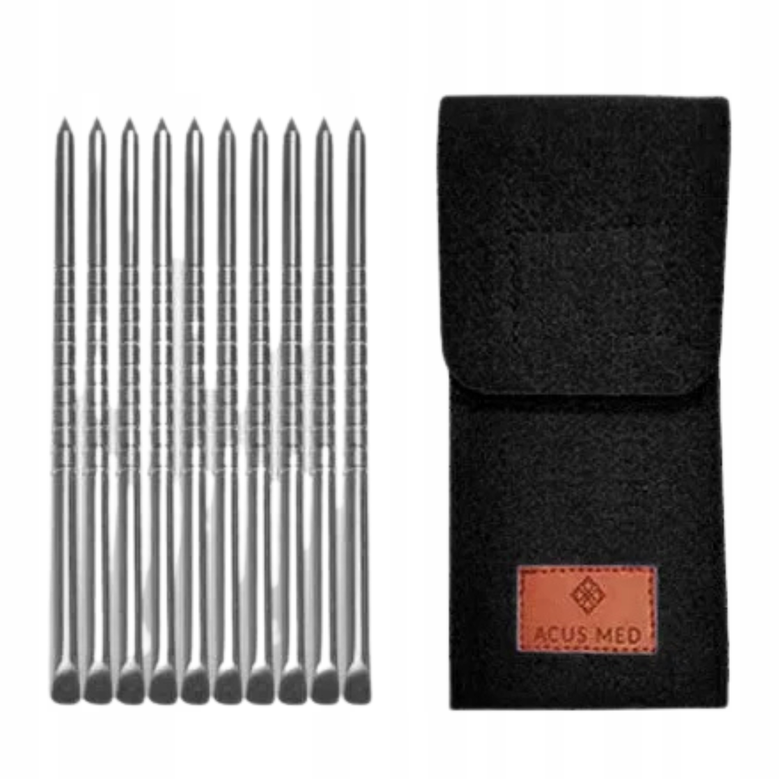 Piny Pro Pinoterapia Zestaw 10 Szt Pokrowiec Stal Chirurgiczna Acus Med