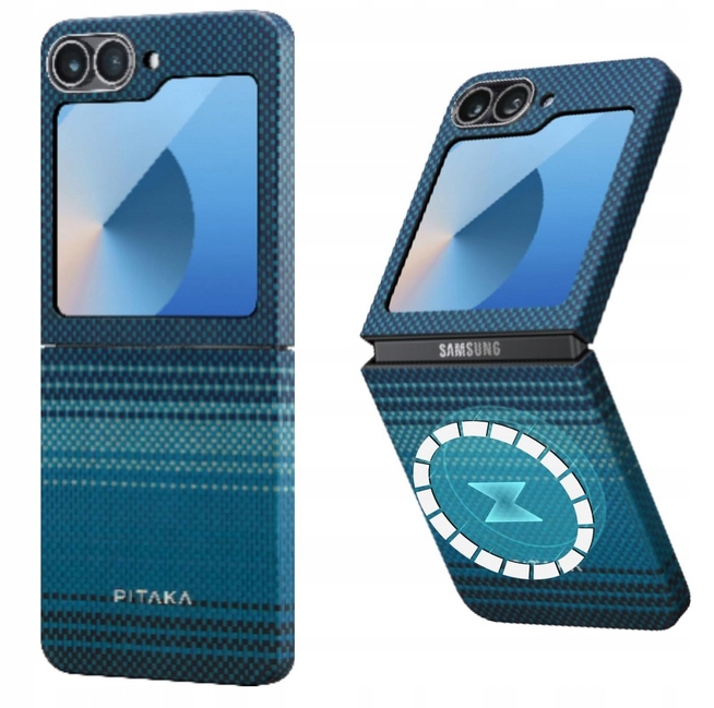 Zadní Kryt Pitaka pro Samsung Galaxy Z Flip6 vícebarevné aramidové vlákno