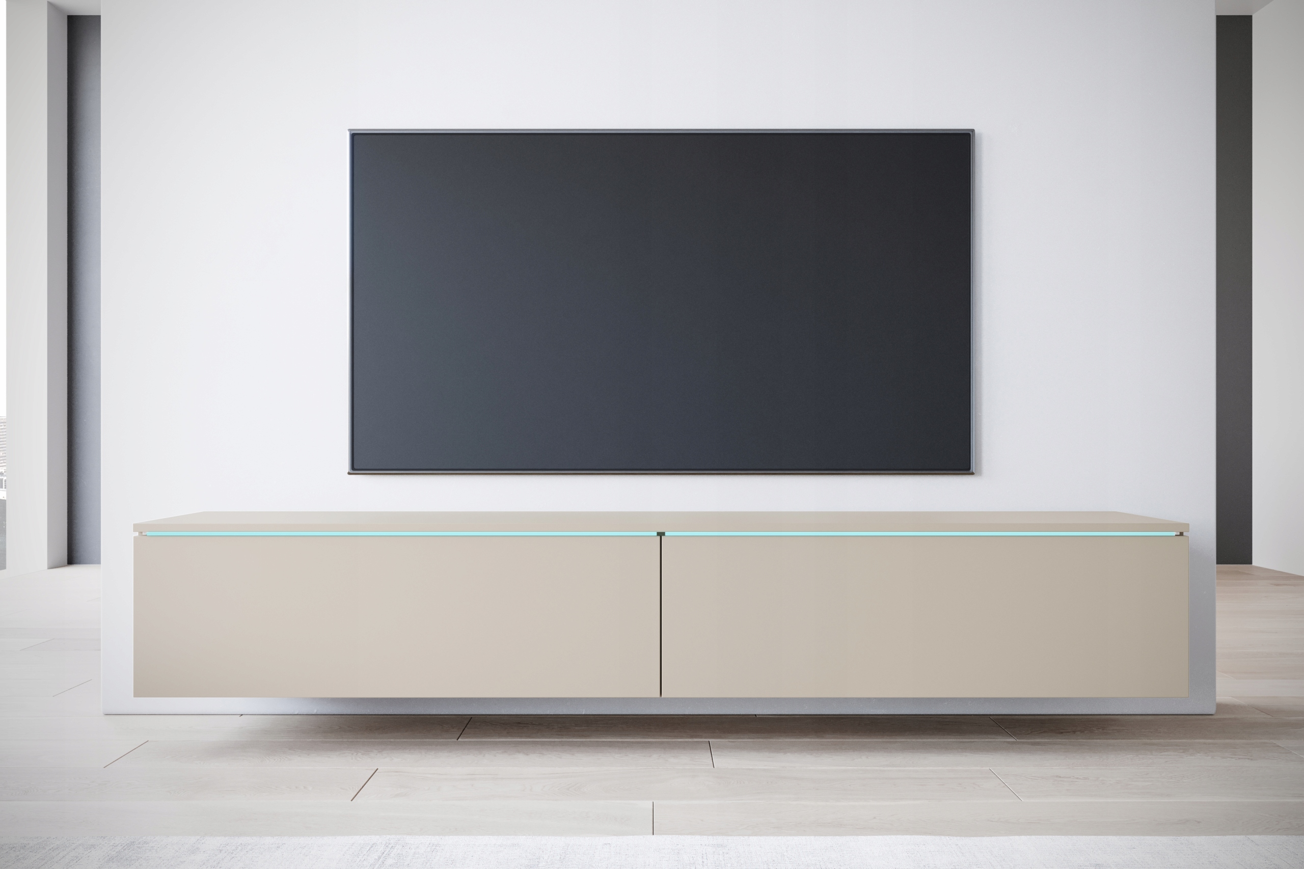 Szafka RTV Lowboard D 180cm KASZMIROWY BEŻ Marka KING-Meble