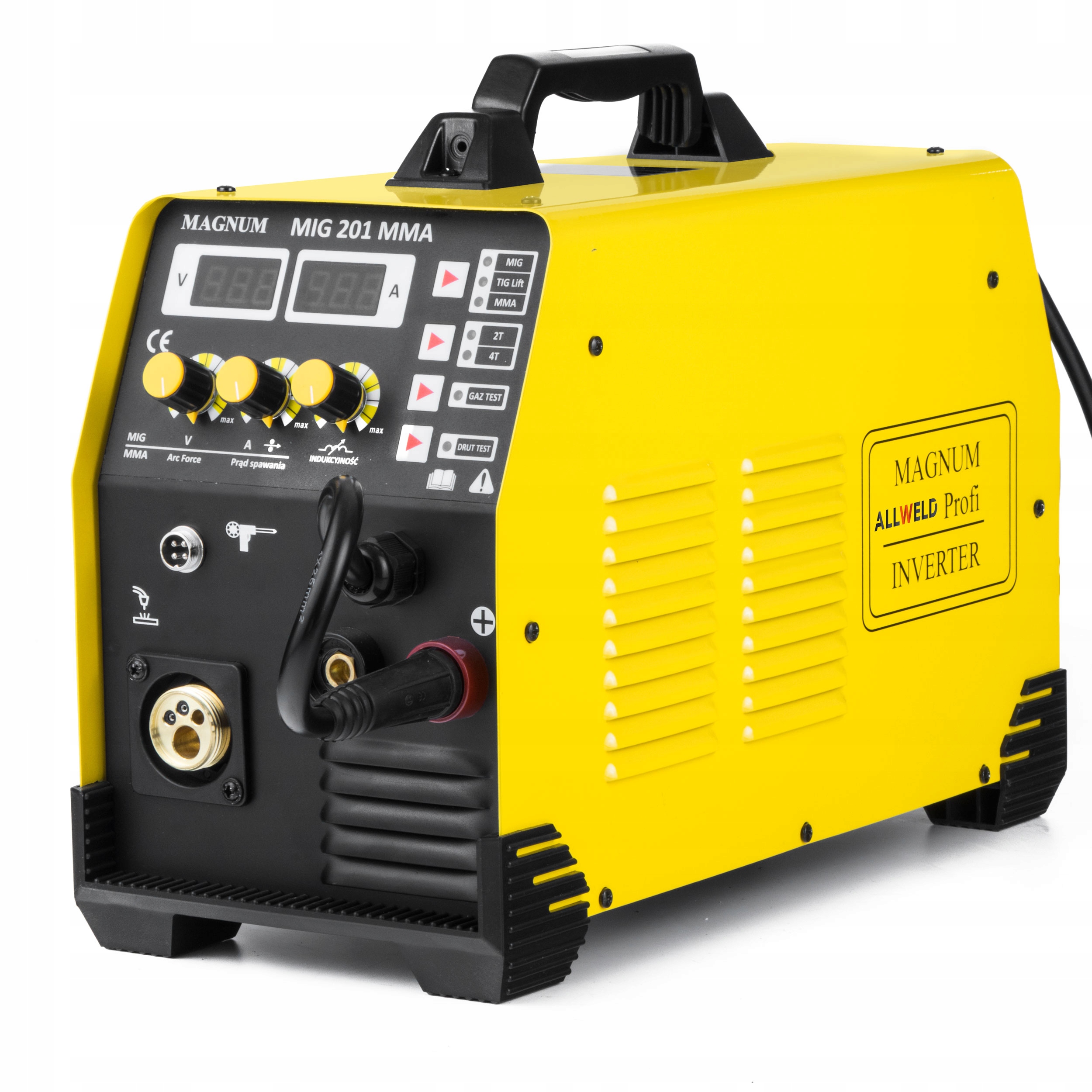 SPAWARKA MIGOMAT MAGNUM MIG 201 MMA MAG TIG 230V 200A FLUX IGBT 2T 4T 3W1 Marka Magnum