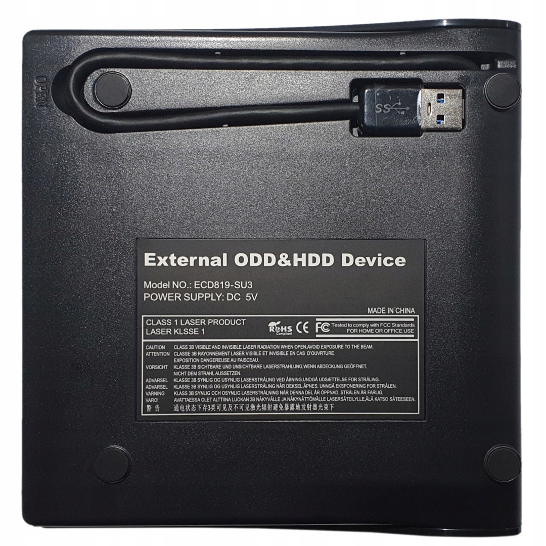 ZEWNĘTRZNA OBUDOWA NA NAPĘD DVD BLUERAY 12MM USB Kod producenta 51867