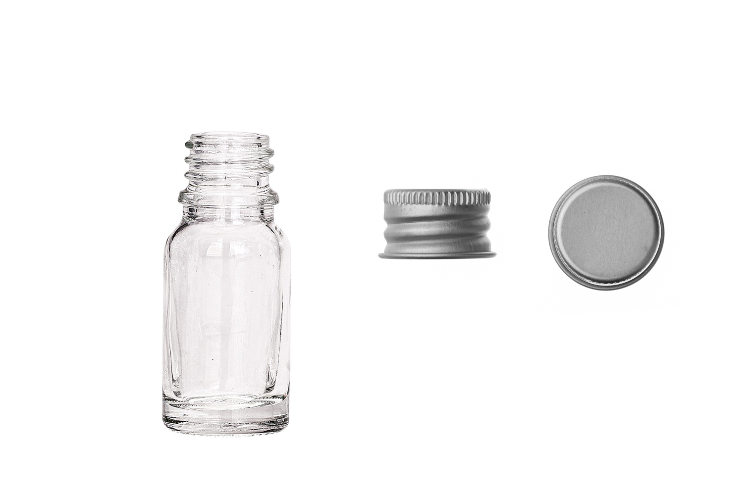 

Butelka szklana bezbarwna 10 ml nakrętka aluminiow