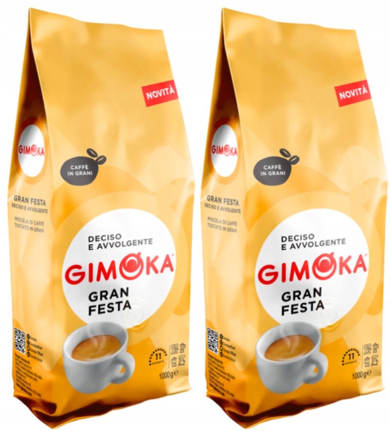 Levně Gimoka Gran Festa káva káva Arabica 30% Robusta 70% 2x1 kg