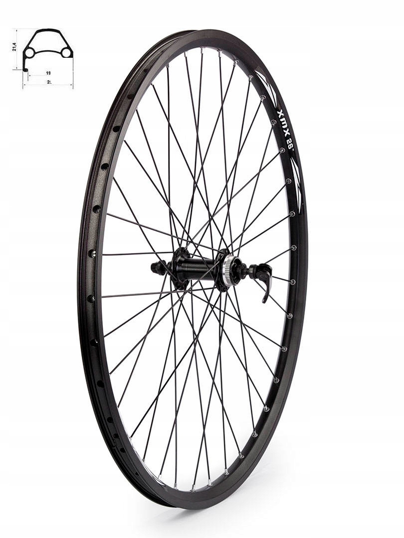 Koło przód XMX 26" Shimano Hb-tx 505 Center Lock