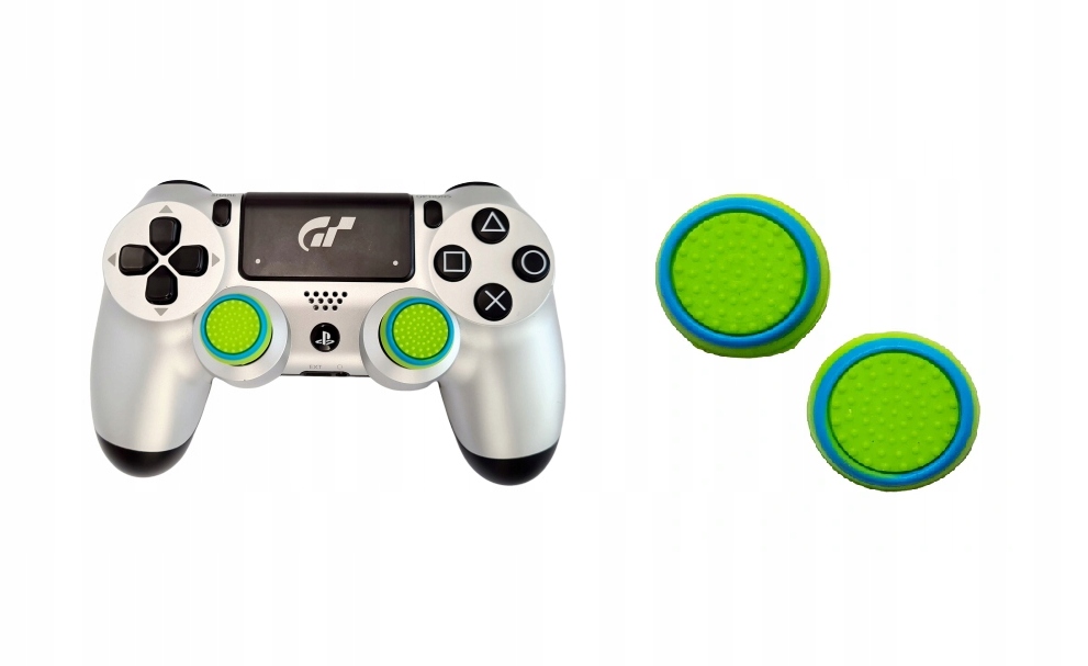 Gripy Nakładki do pada PS3 PS4 PS5 Xbox Gumki Analog Zielony, Błękitny 2x