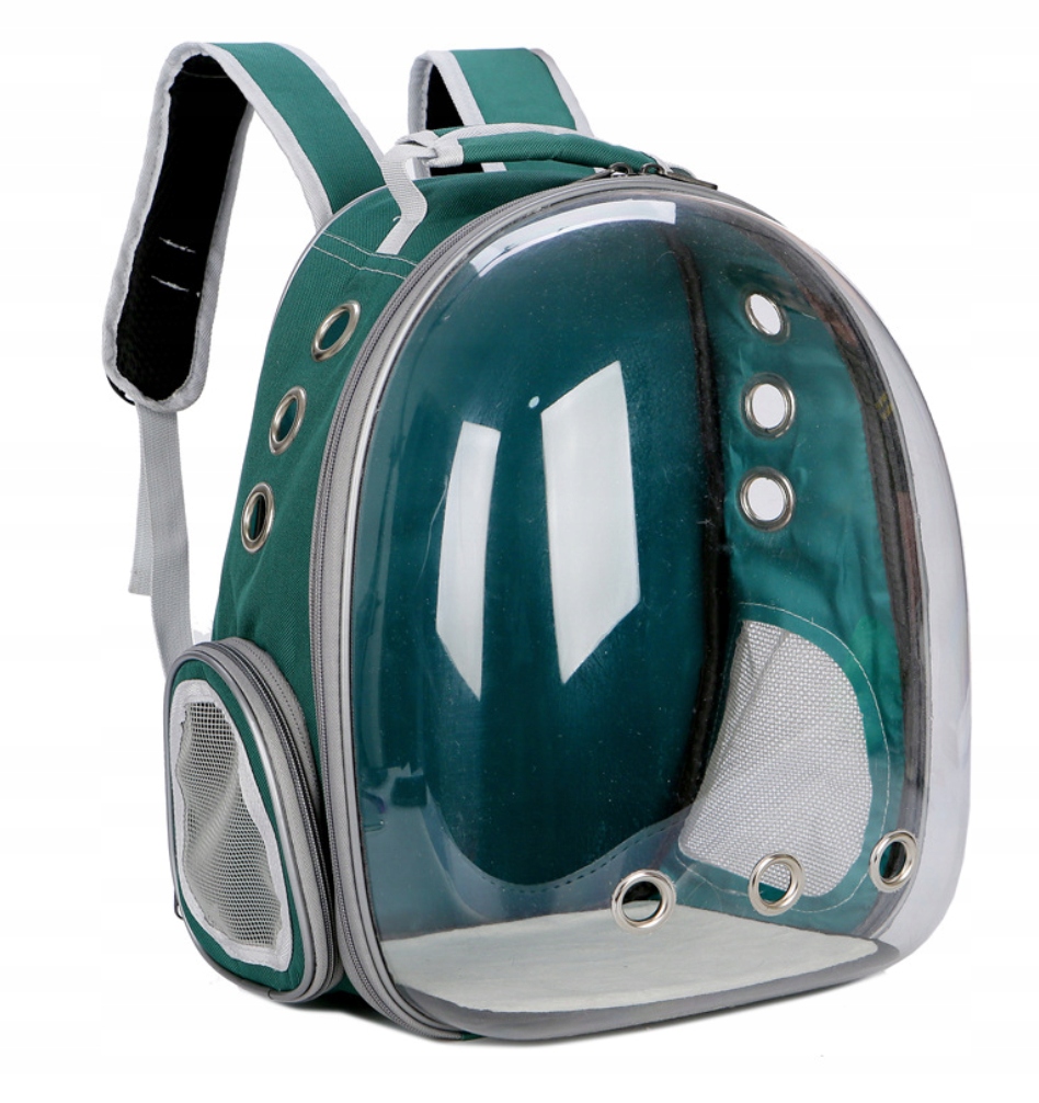 Levně Přepravka Batoh Taška S Ventilací Pro Psa Kočku Zvířat Zelená