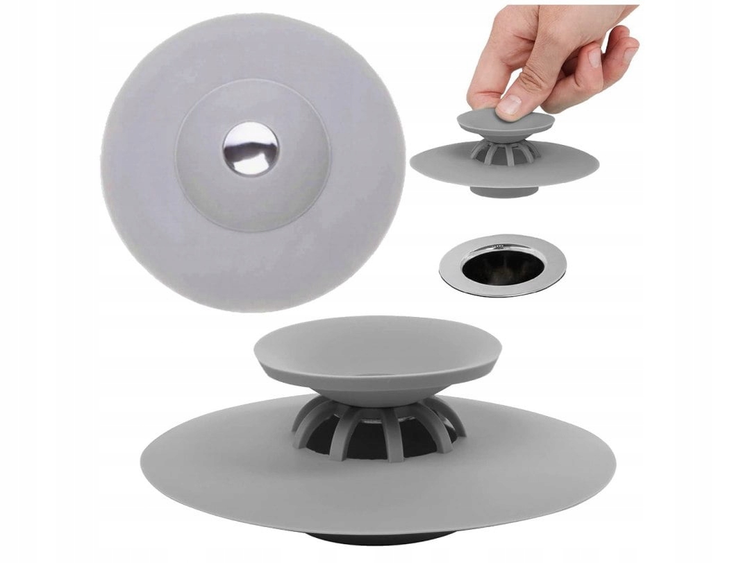 Korek z sitkiem silikonowy do zlewu umywalki Marka inna