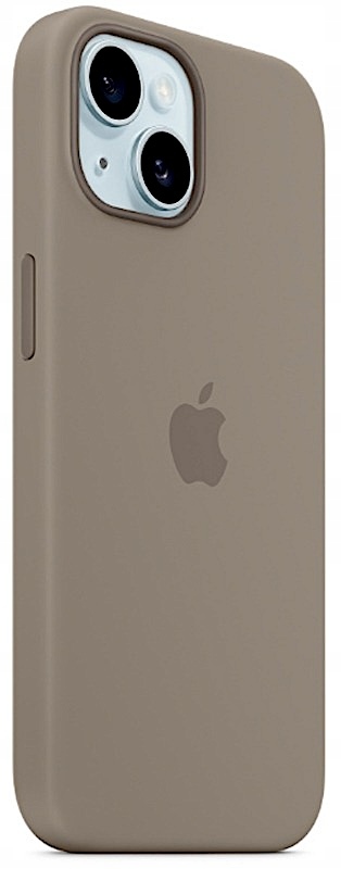 Silikonové pouzdro pro iPhone 15 Terakota Kryt Zadní Kryt Silicone Case Clay