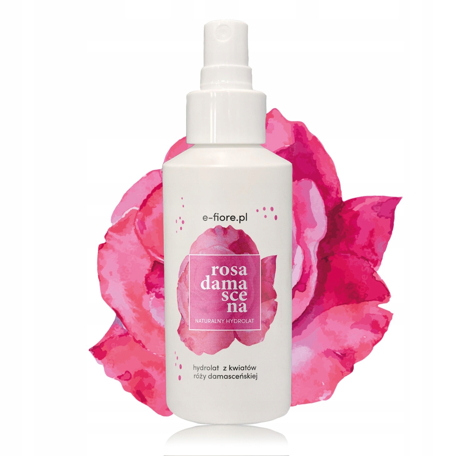 e-Fiore HYDROLAT z Kwiatów RÓŻY DAMASCEŃSKIEJ Naturalny TONIK 100ml Stan opakowania oryginalne