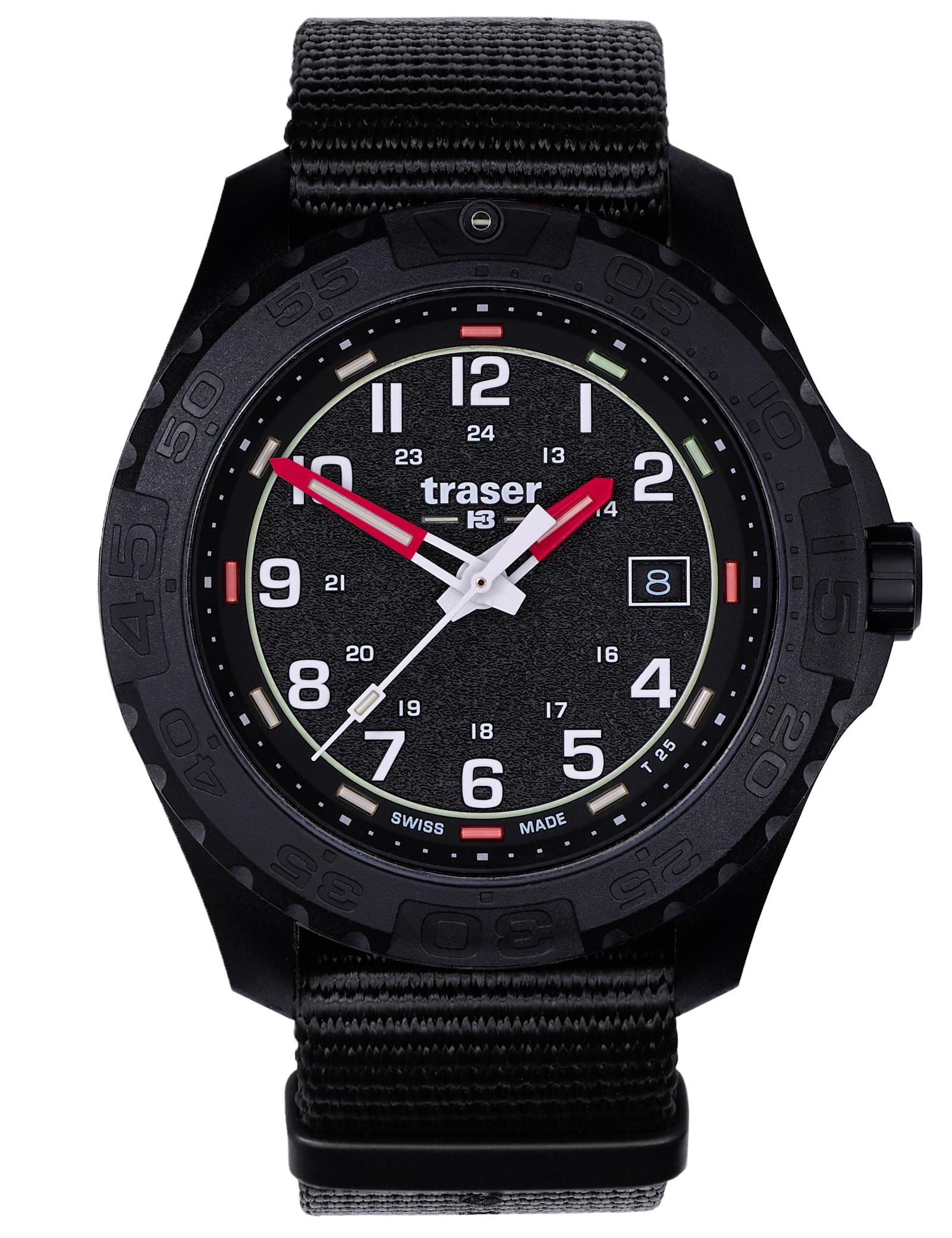 Nové Originální Pánské Hodinky Traser 111761 P96 Odp Color Black Spectrlight