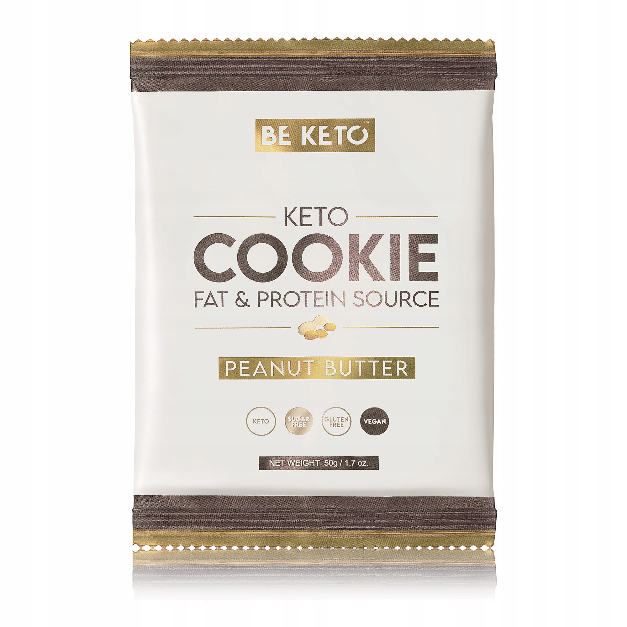 Levně 7X Keto Cookie Peanut Butter arašídový krém bez cukru 50 g BeKeto