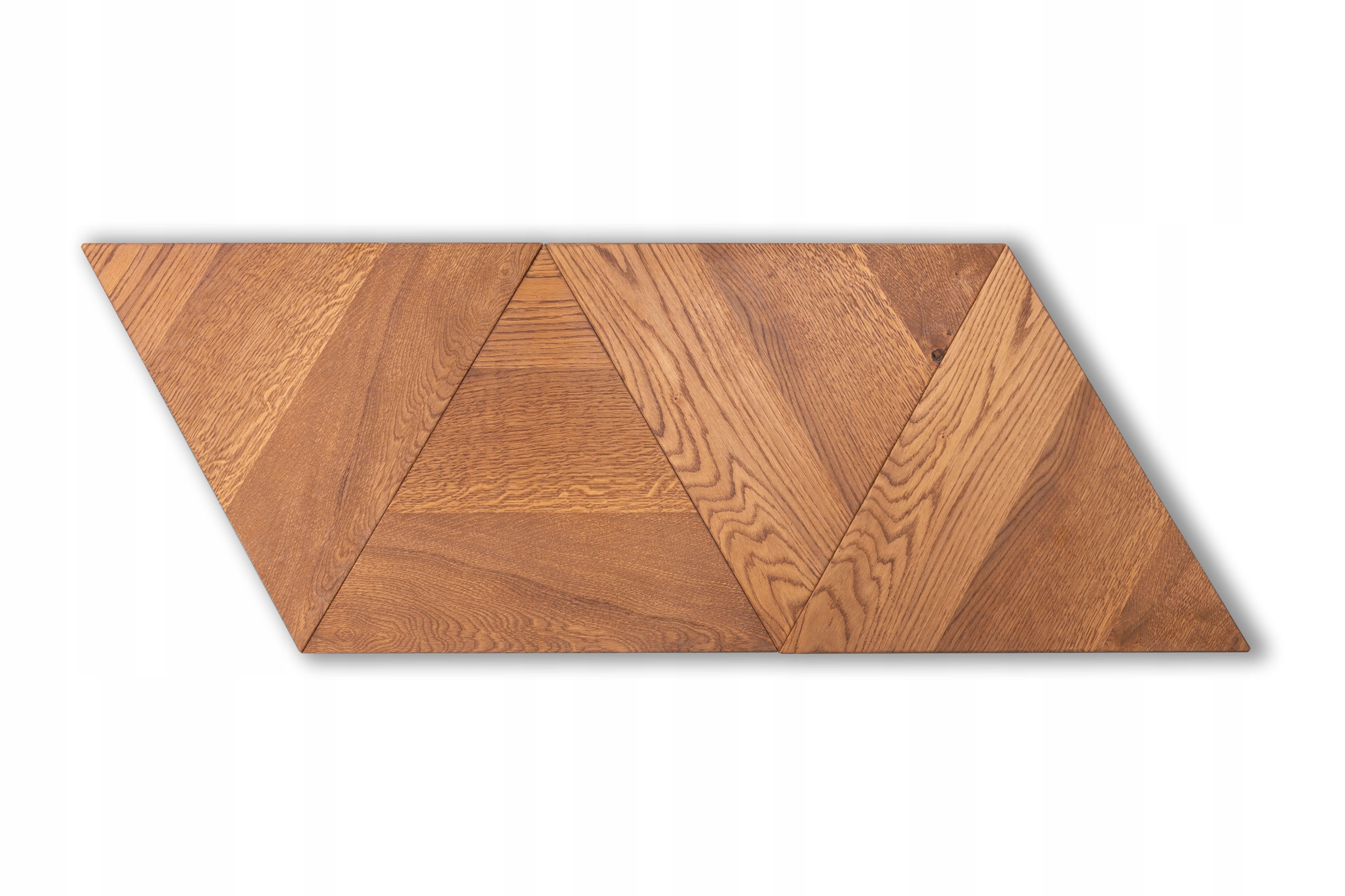 DREWNIANE PANELE ŚCIENNE TRÓJKĄTY MOZAIKA DĄB MEGA Długość 39 cm