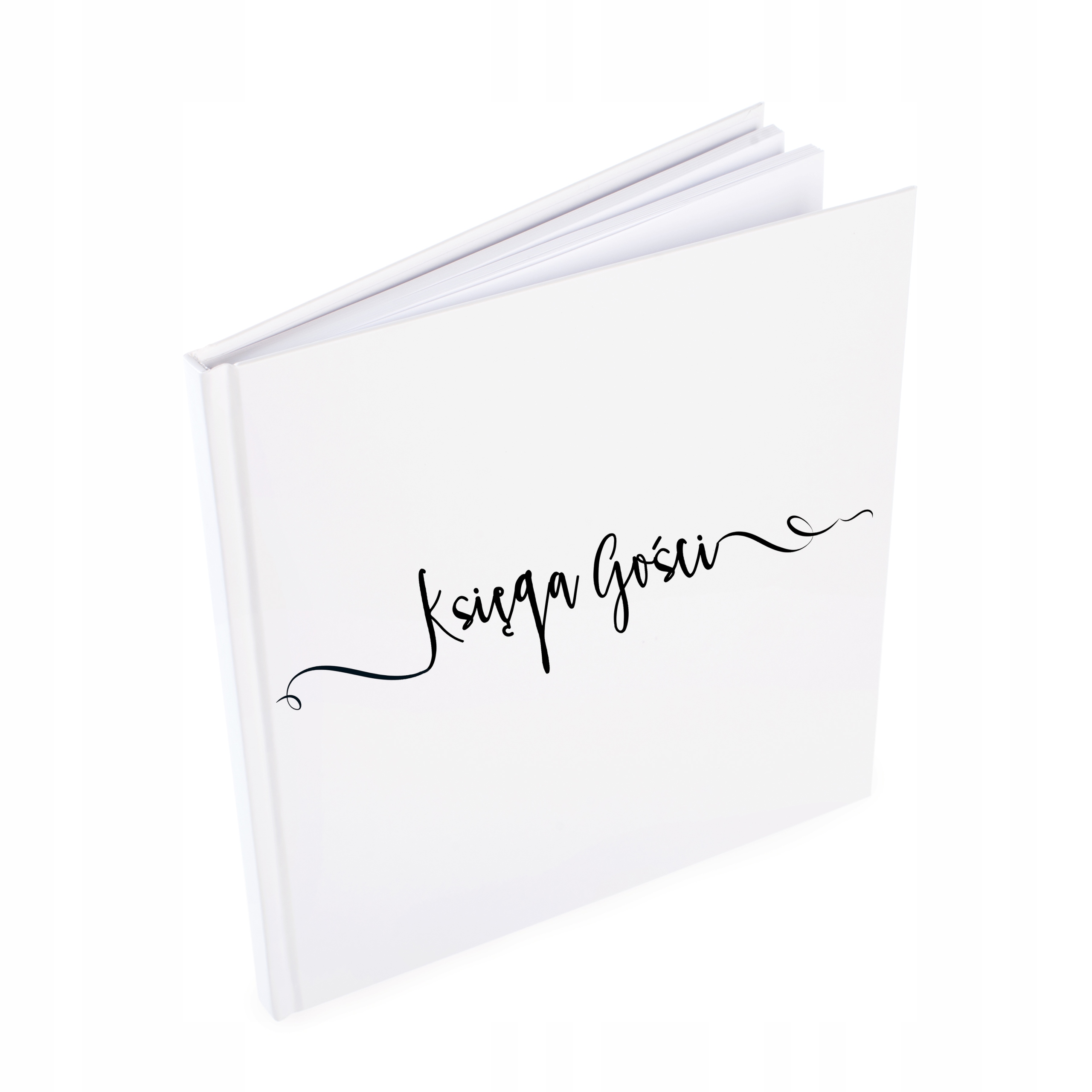 Subtelna Księga gości białe kartki fotobudka 24H 96 stron matowa oprawa