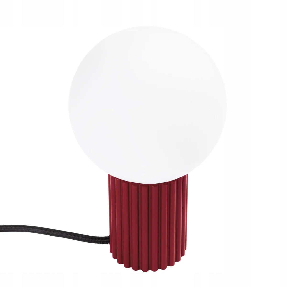 Sollux Lighting Stolová lampa Halo burgundská sklenená guľa G9 8W