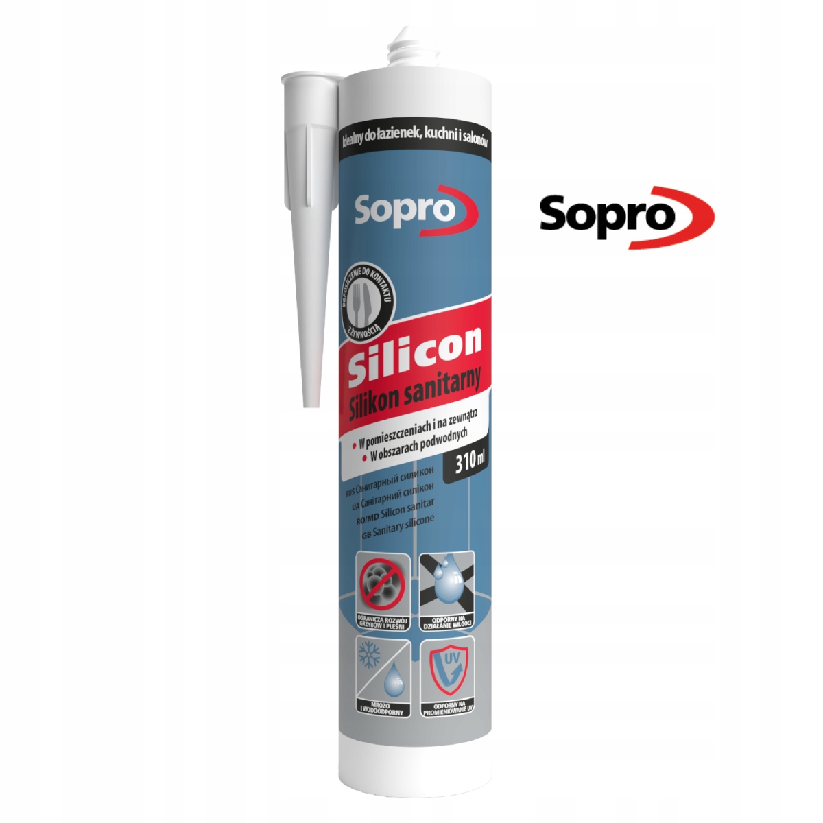 Silikon SANITARNY SOPRO biały 310 ml Marka Sopro