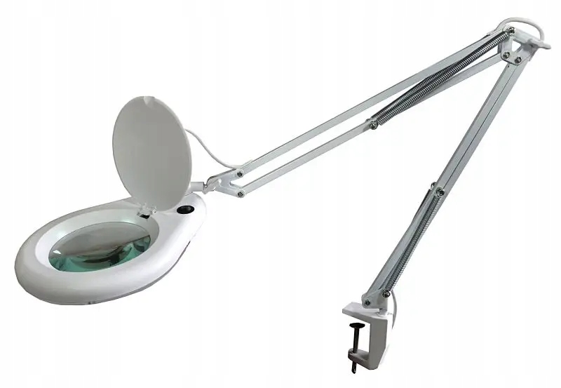 Lampa s lupou ZD-129A Led 5D s upevněním na stůl, nastavitelná, 80 diod, 7W, 5"