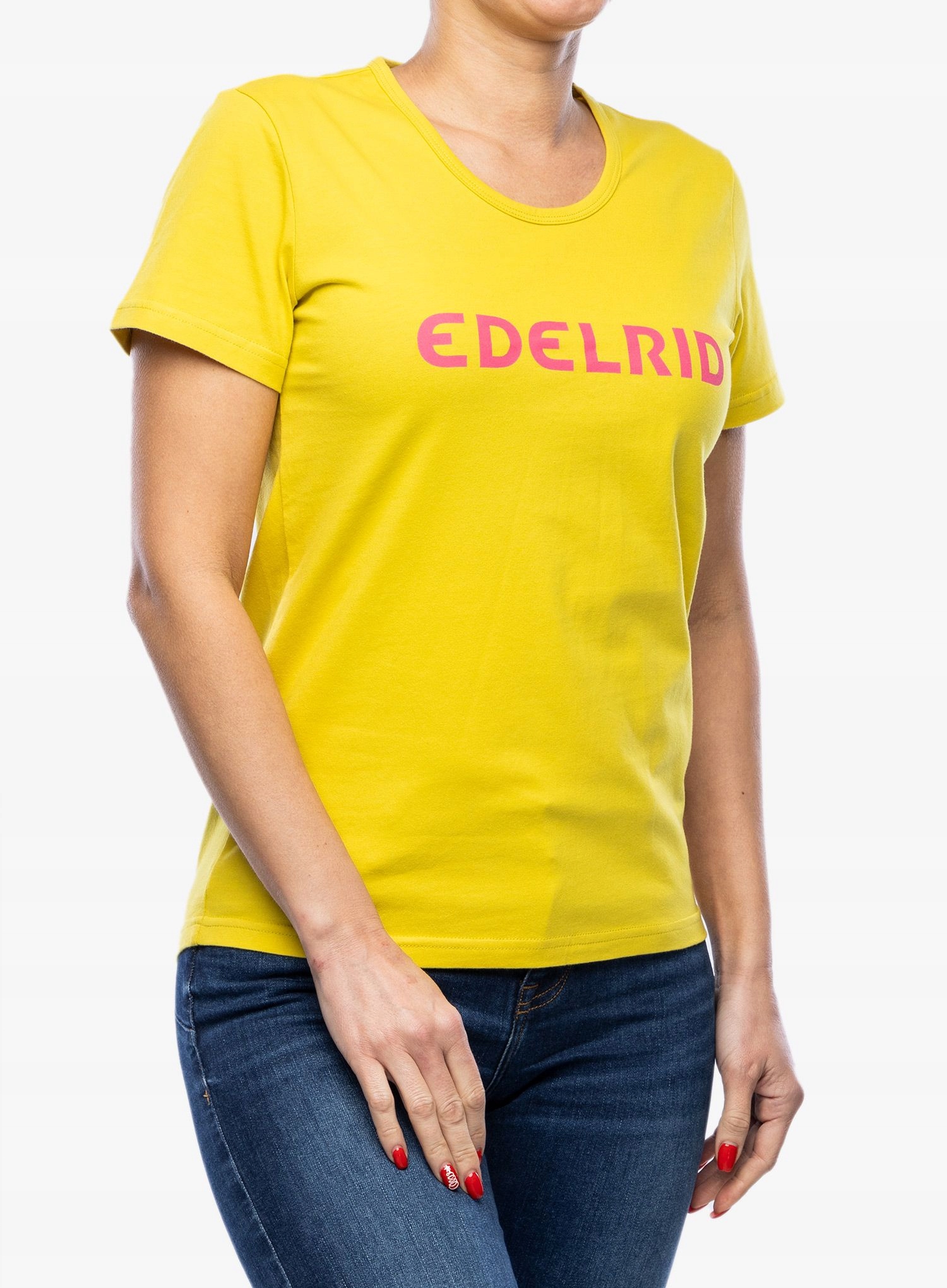 Koszulka bawełniana damska Edelrid Corporate T-Shirt II wasabi S