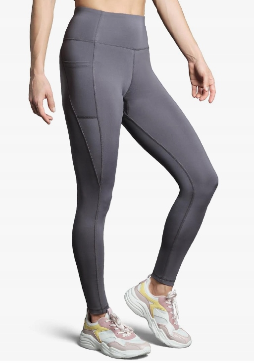 Danish Endurance damskie legginsy sportowe z kieszenie, elastyczne Xs szare