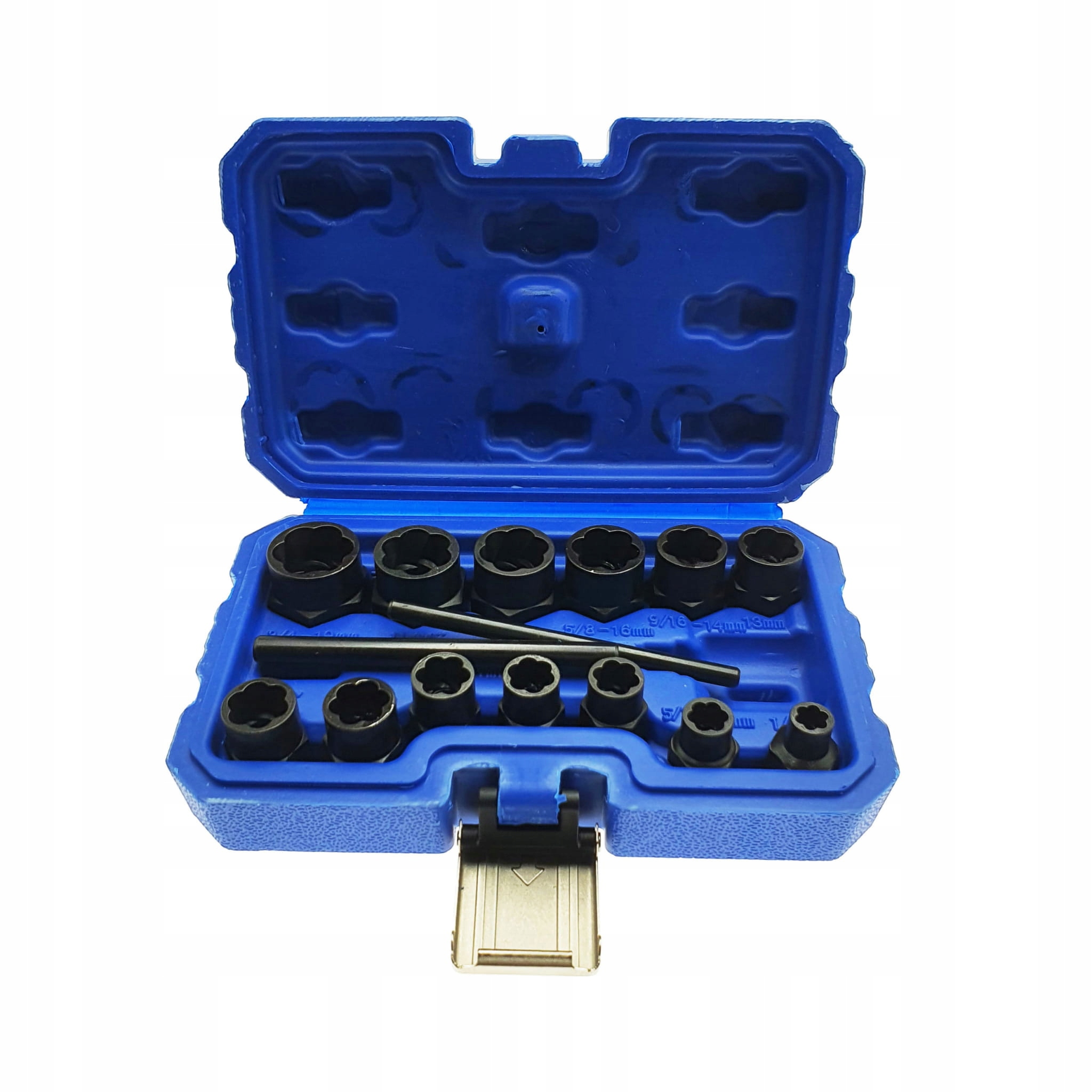 Klucze nasadowe do zniszczonych śrub 15 szt. 6,3-19mm Falon-Tech FT1009
