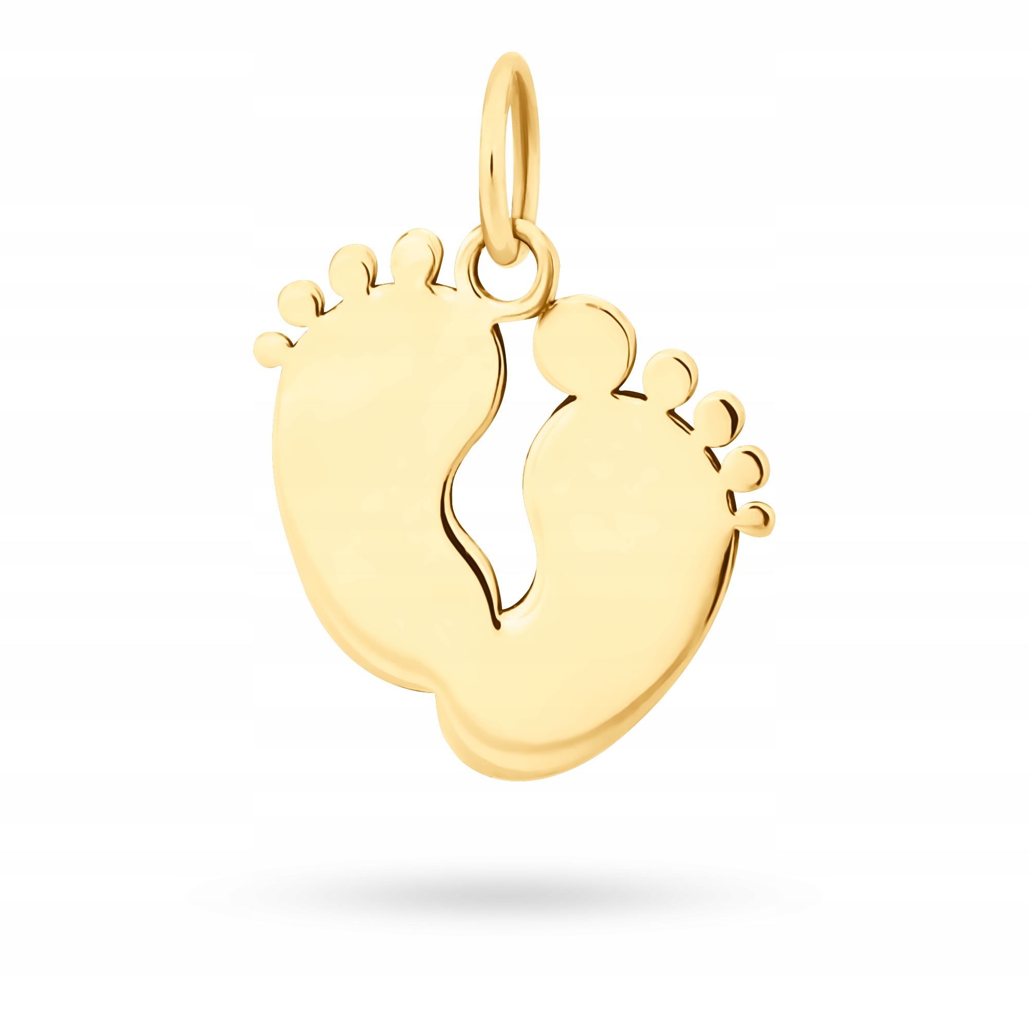 ZŁOTA ZAWIESZKA STÓPKI STOPY DLA MAMY 585 GRAWER Marka ZŁOCISTO
