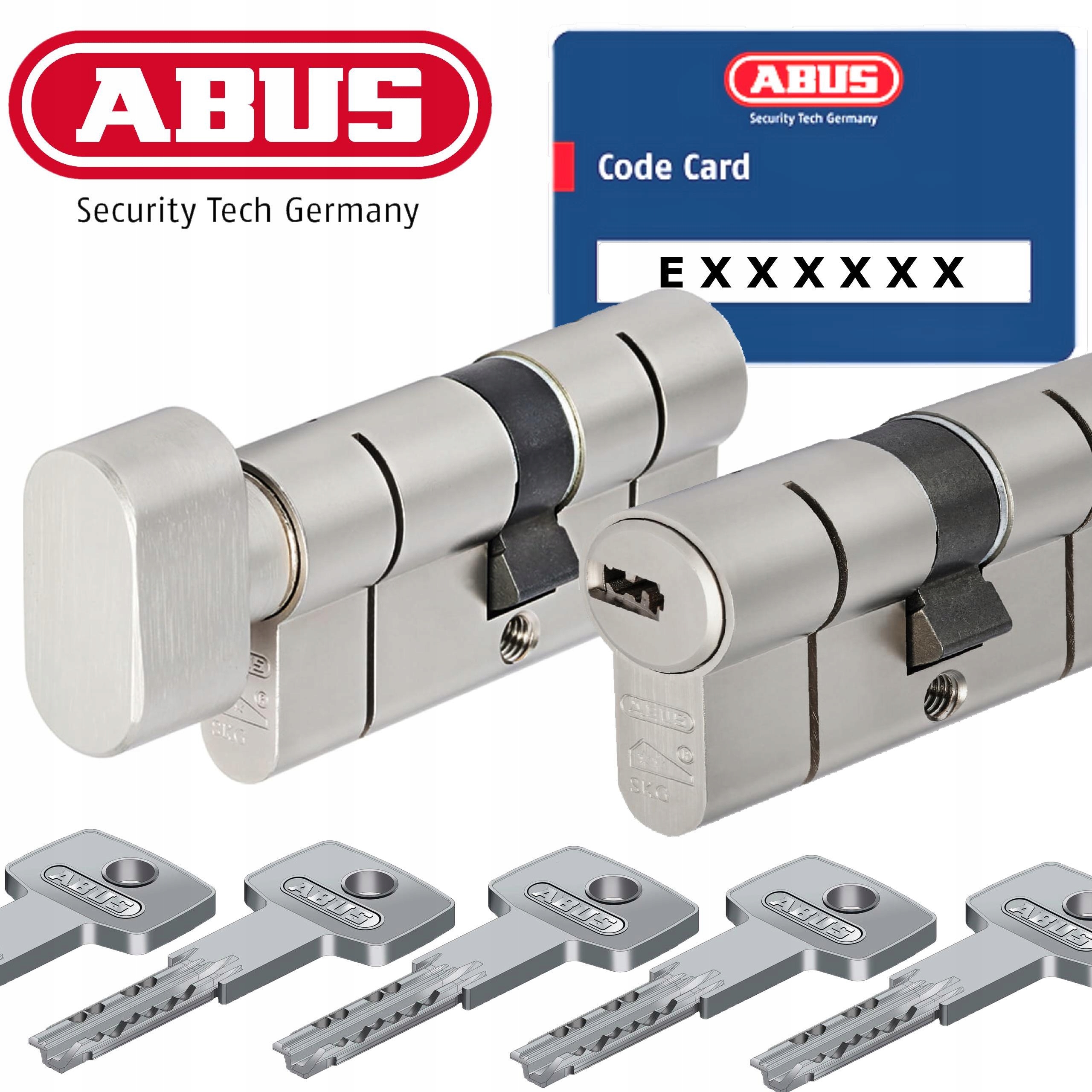 Komplet Wkładek Abus D10PS G45/30 30/45 Klasa C Nikiel Perłowy Sprzęgło