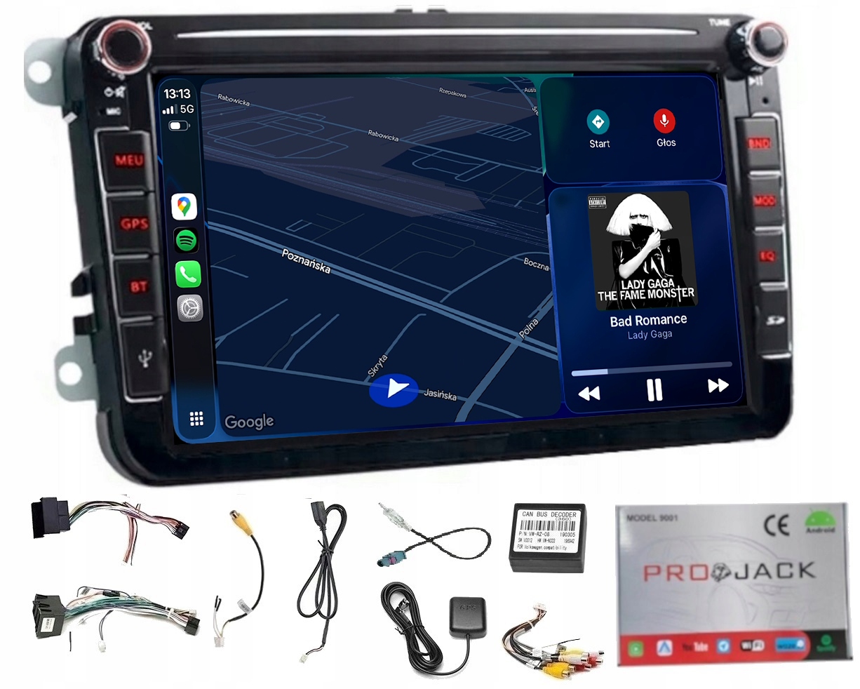 Gps Navigácia Rádio Android Vw Golf Plus 2003-2014 Carplay Wifi Usb 4/64GB