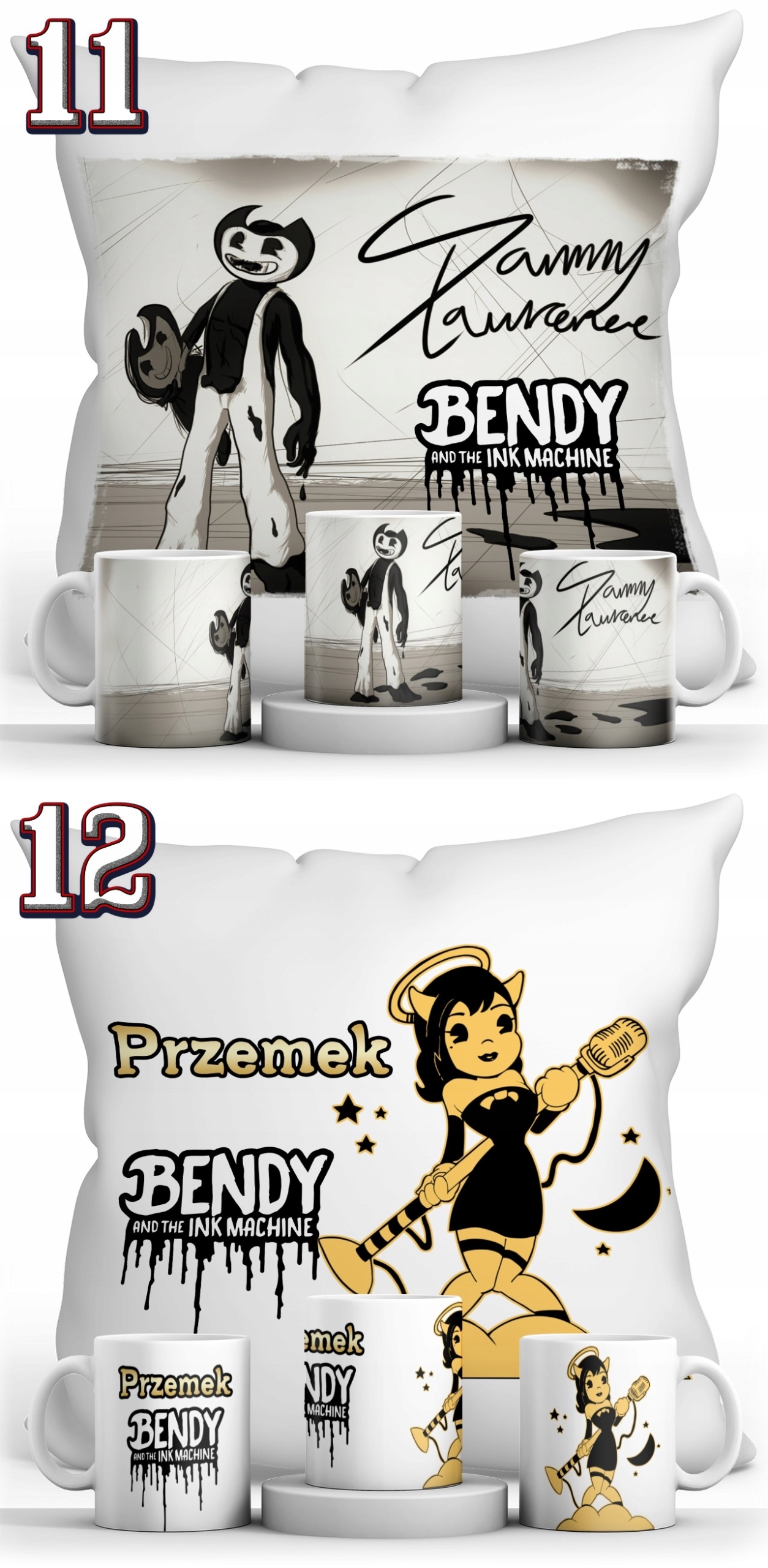 ZESTAW BENDY AND THE INK MACHINE KUBEK + PODUSZKA Marka Resolid