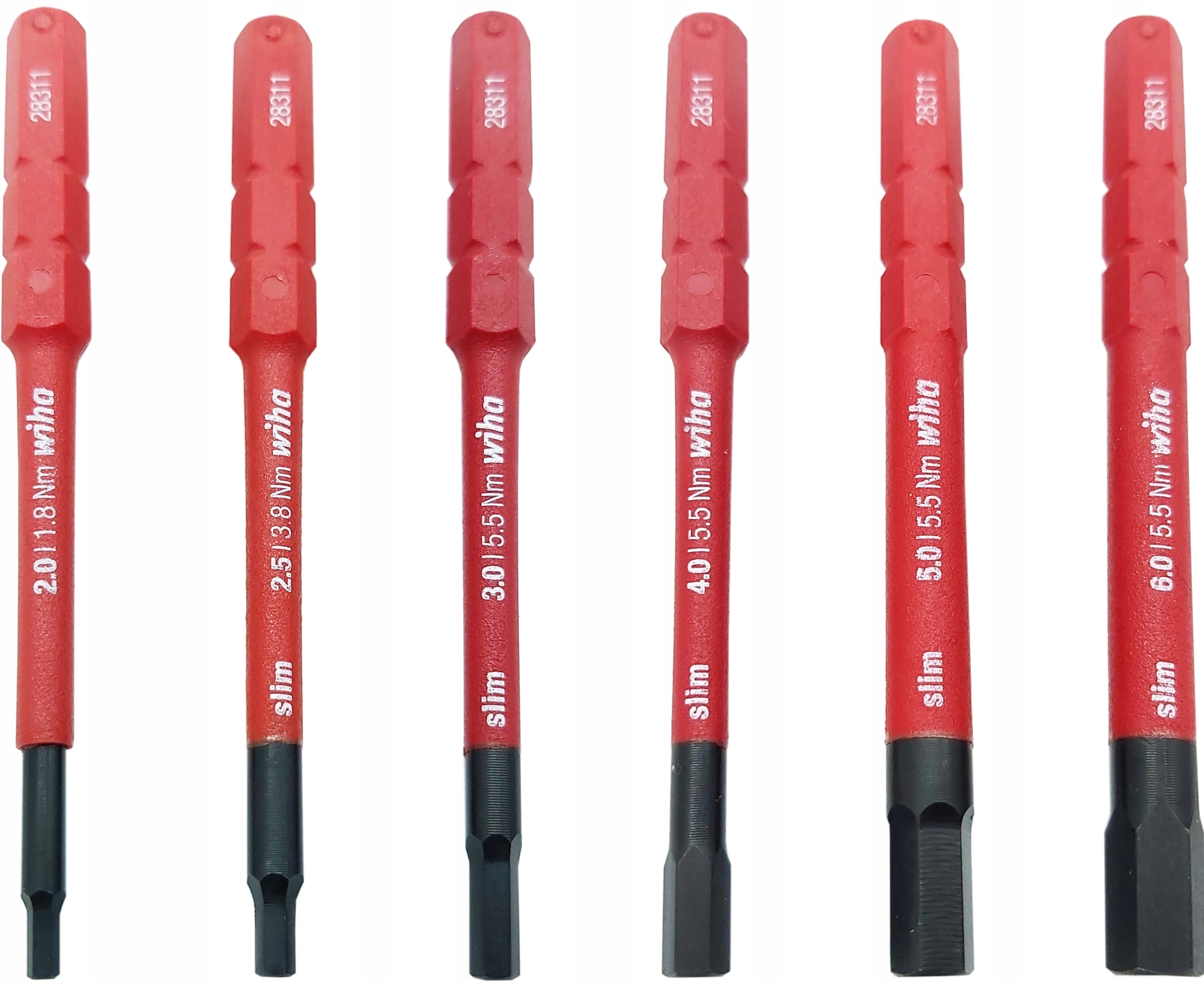 ZESTAW 6 BITOW SLIMBIT ELECTRIC SZESCIOKATNE WIHA Brand Wiha