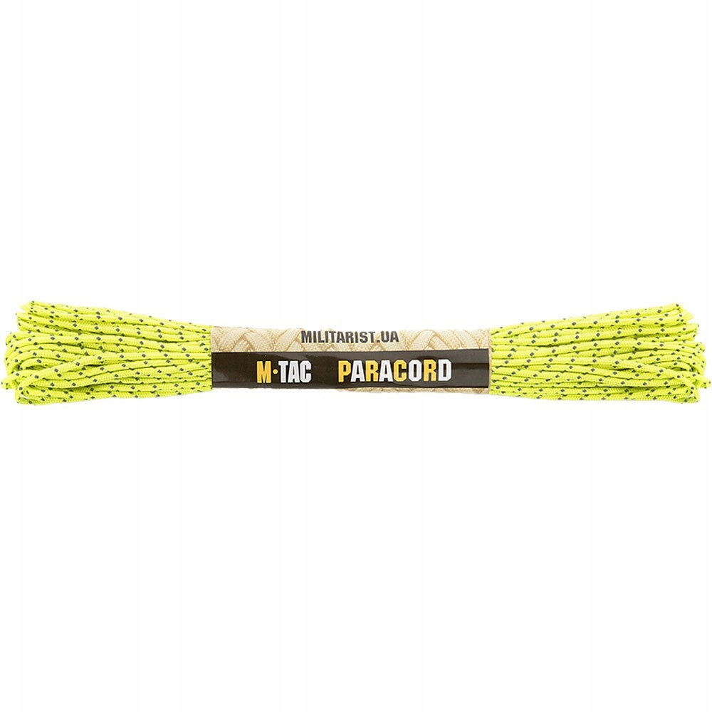 Linka spadochronowa Minicord M-Tac 15 m Reflective Neon Yellow