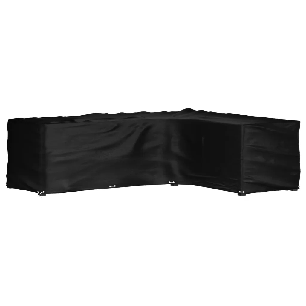 Obal na zahradní nábytek z Pe, odolný vůči Uv záření, 260 x 210 x 80 cm, černý