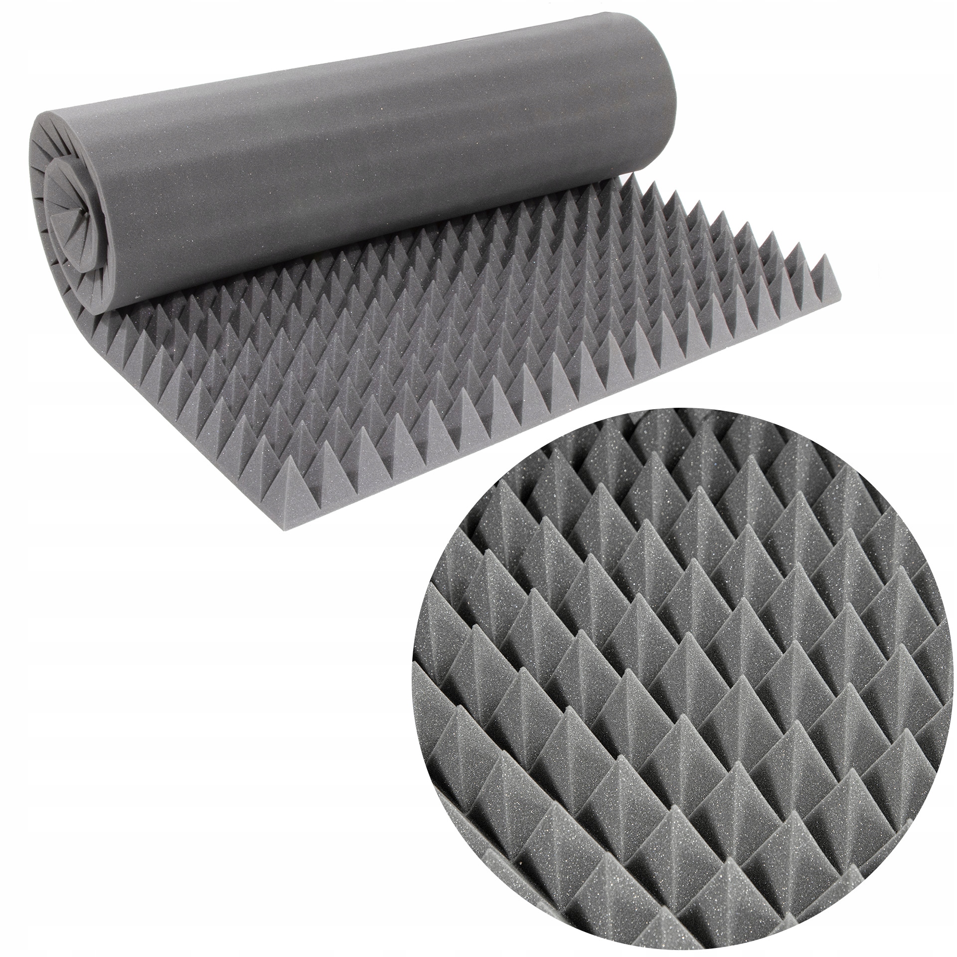 Akustická pěna pyramidová tlumící podložka 7 cm – ideální do studia