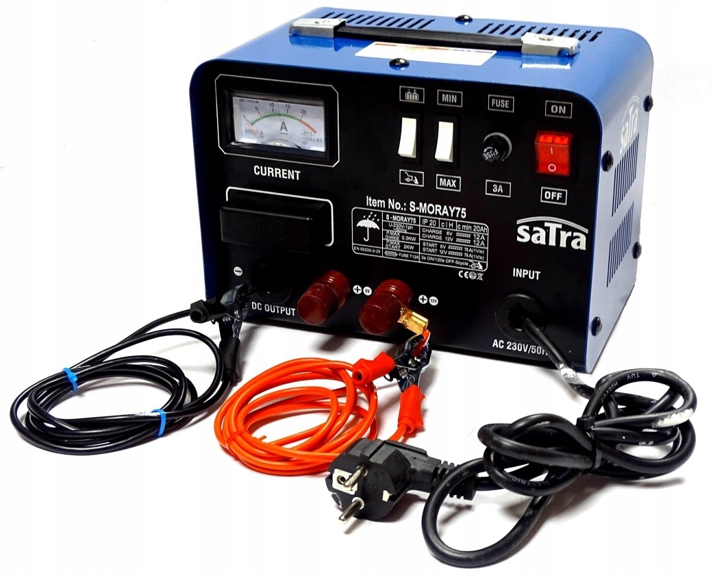 Prostownik z rozruchem 6V-12V 12A Rozruch Starter 75A Marka Asta