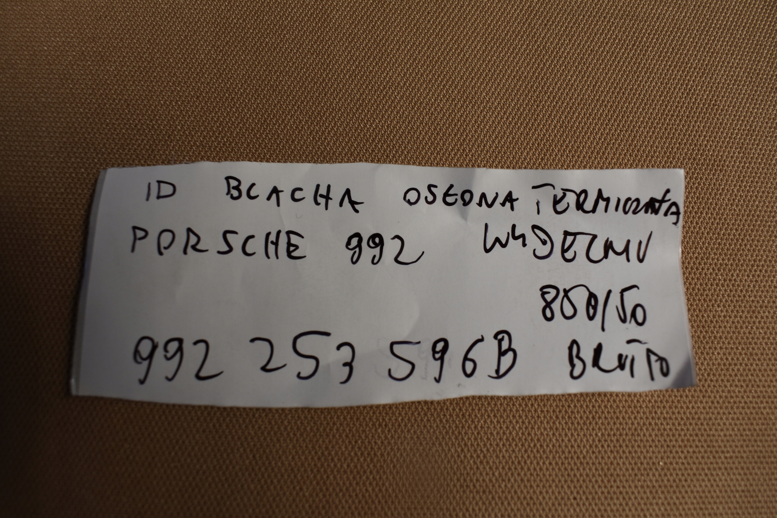 IDEALNA kryt TERMICZNA výfuku PORSCHE 992 1