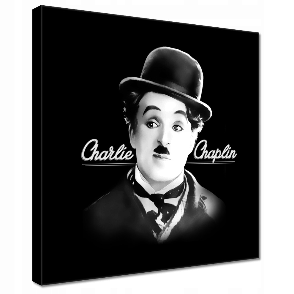

Obrazy 40x40 Charlie Chaplin Kapelusz