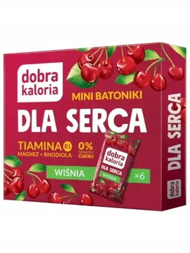Levně 4x Mini tyčinky pro srdce s třešňovou příchutí Dobra Kaloria, 102 g