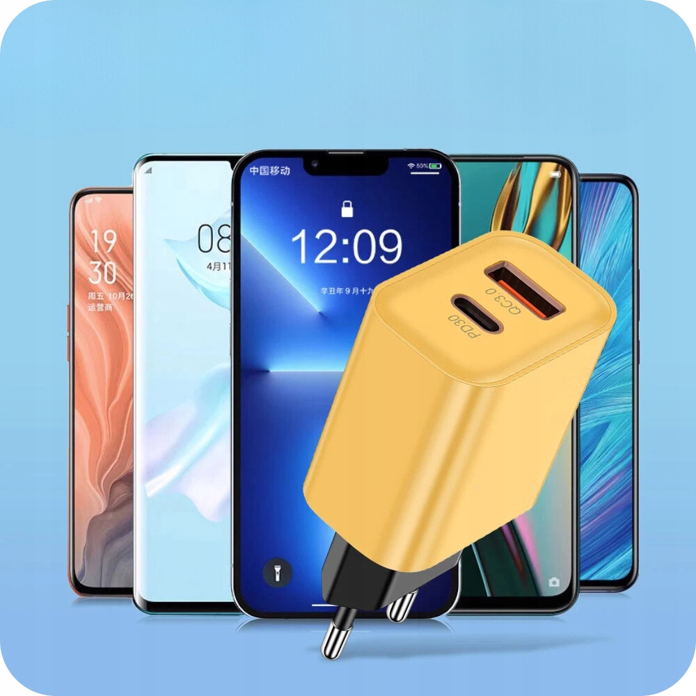 SZYBKA ŁADOWARKA SIECIOWA USB TYPE-C GaN 45W QC 3.0 PD do TELEFONU LAPTOPA Marka Nocton