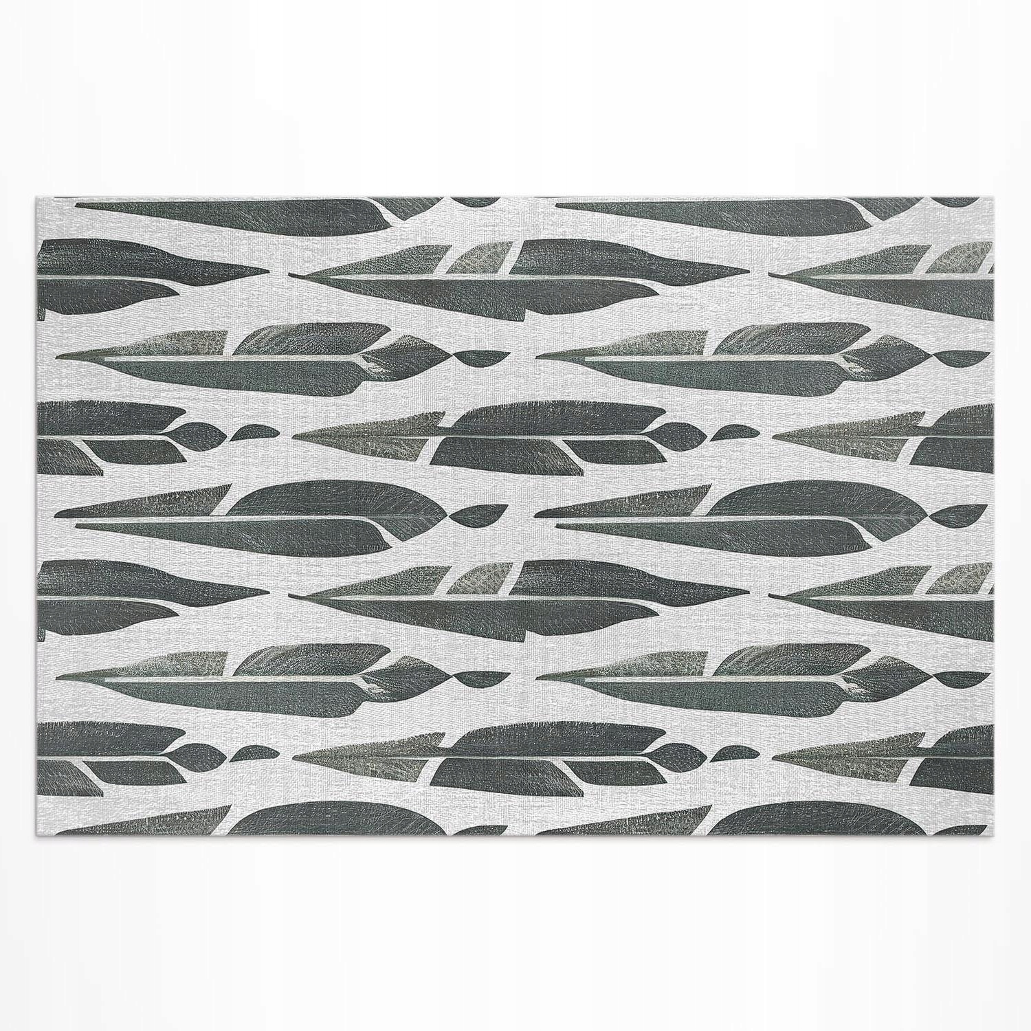 Koberec Vinylový Outdoor Malované indiánské peří ve stylu boho vintage 60x90 cm