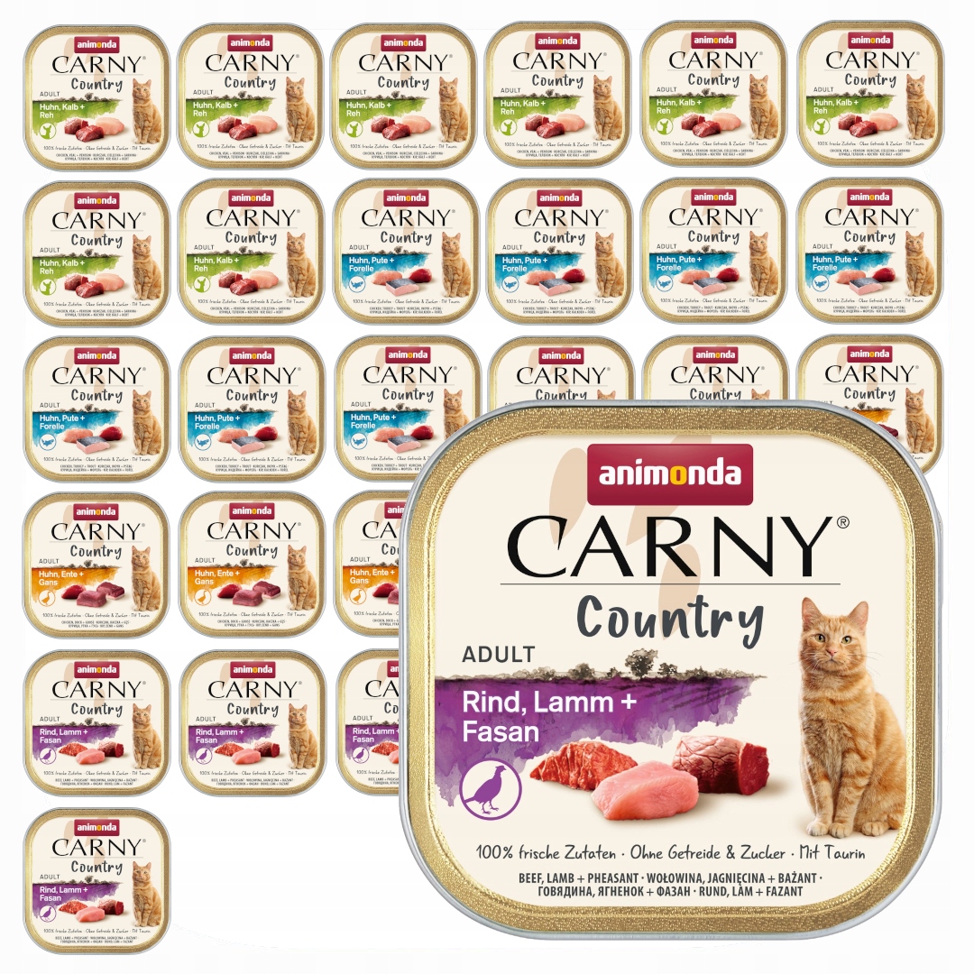 Levně Animonda Carny Country 32x100g Mokré Krmivo Pro Kočky Mix 4 příchutí