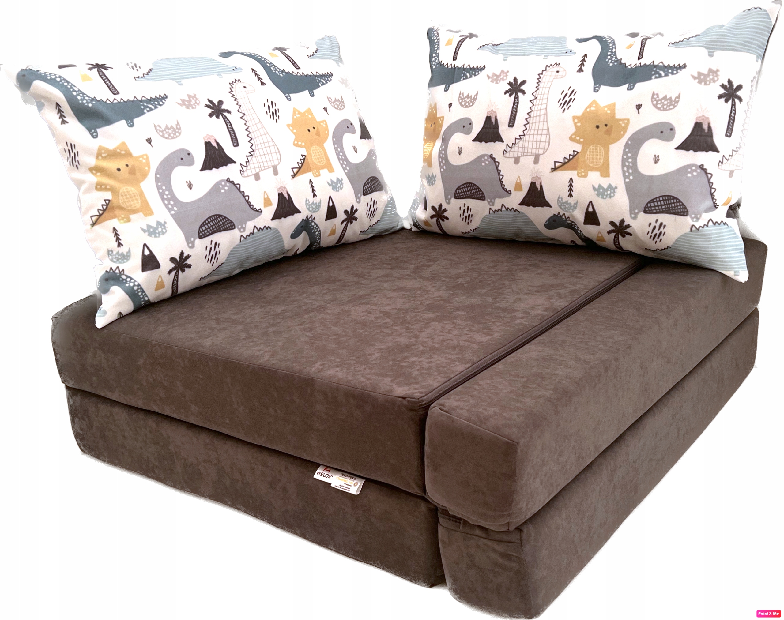 Sofa Welurowa z Poduszkami - Kanapa, Fotel dla Dziecka - Materac WELOX EAN (GTIN) 5903268304154