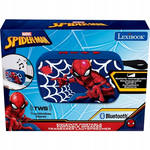 Przenośny Głośnik Z Radiem Spider-man Bluetooth Lexibook BT018SP