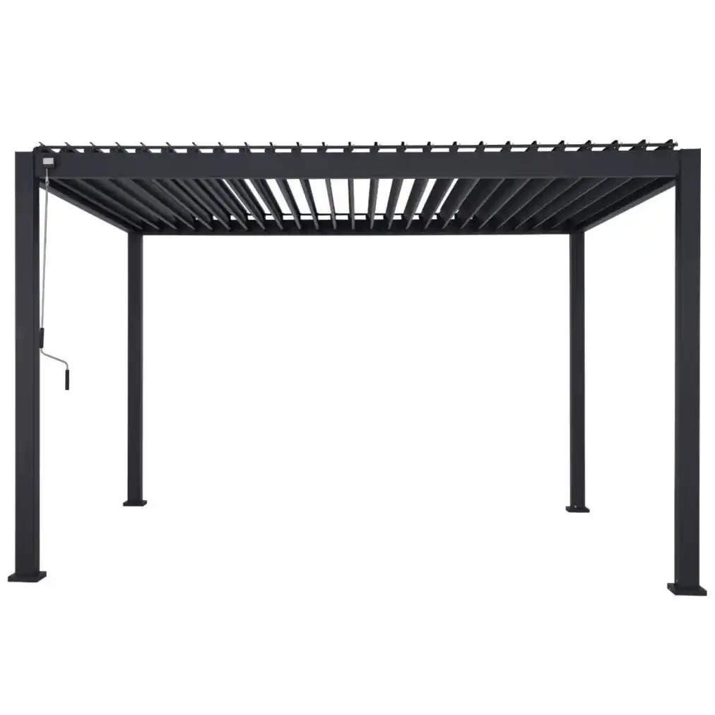 Pergola ogrodowa tarasowa aluminiowa Mirador Element 88 3 x 4 m Antracyt